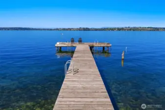 Shared dock to the south.