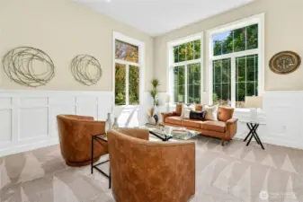 Front living room with tranquil views - NO homes behind you!