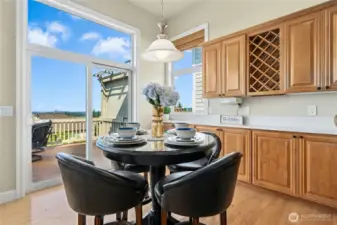 Dining nook in kitchen!