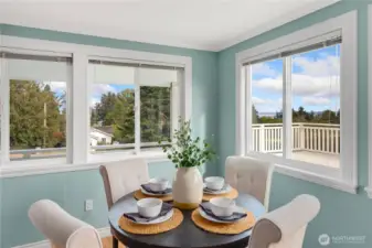 Dining area w/ views
