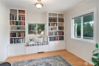 Cozy library/ den.