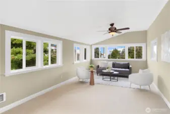 Upstairs flex room could easily be media room, office, etc.