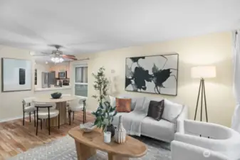 Cozy Living room with Fireplace