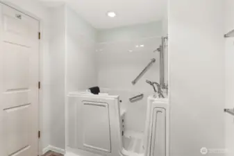 Walk-in tub/shower....