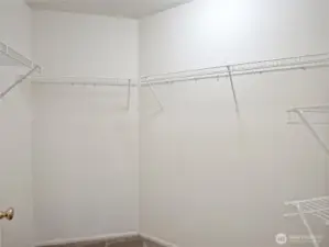 Large walk in closet