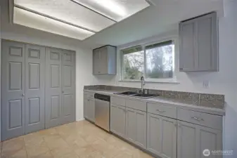 Closet doors are for washer/dryer.