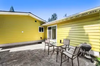 The back yard patio is the perfect place to unwind and relax.