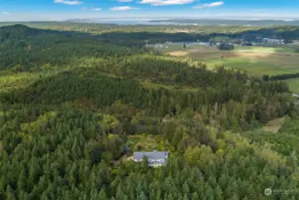 Serene and private 4000 SF home nestled on a 79 acre parcel.