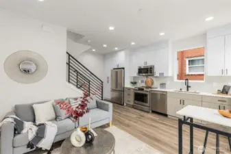Seamless flow from kitchen to living, perfect for entertaining or relaxing.