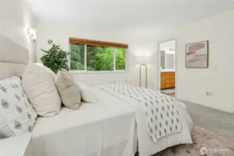 Primary BR looking towards ensuite bath