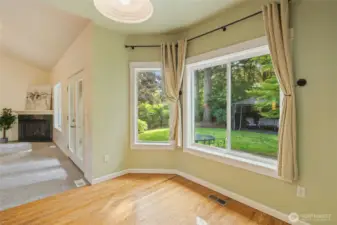 Spacious area for breakfast nook