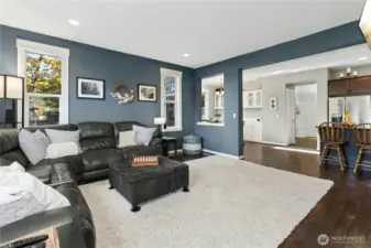 Living & Kitchen Flow:  The heart of the home comes together here—an inviting living area that opens effortlessly to the kitchen and dining spaces. The thoughtful layout makes it easy to stay connected, whether cooking, entertaining, or simply enjoying everyday moments.