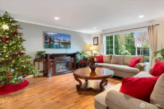 Engineered hardwood floors, natural light, so much room to entertain or settle in for a cozy evening.