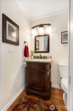 Powder room on the main floor