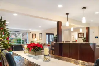 This great room is spacious yet cozy and comfortable