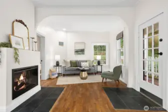 Living room and main entry