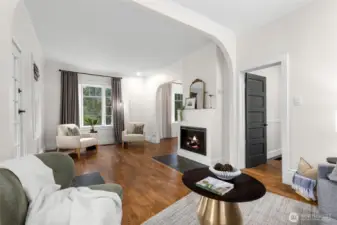 Living room and main entry