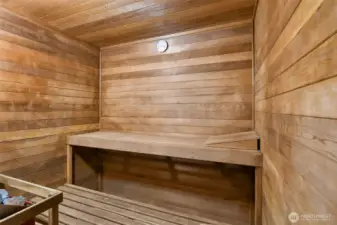 Sauna open in the summer!