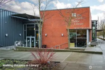 Library walking distance