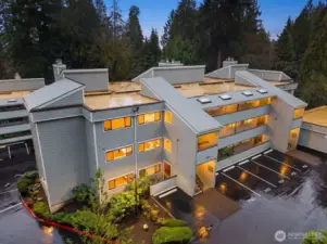 Front of condo building