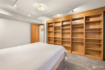 Bookshelf opens to secret room