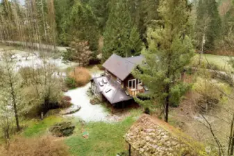 Homestead showing another bedroom deck and rural privacy.