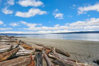 Enjoy walks on the beach from the nearby private beach access.