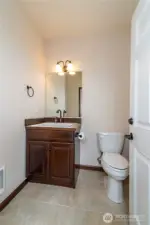 1/2 bathroom off back of garage from breezeway