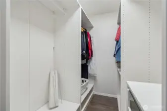 Walk-in closet in primary for abundant storage.