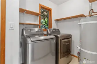 The utility space on the main level.  All appliances stay with the home.