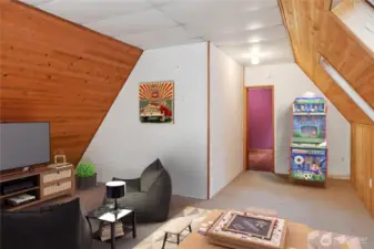 The Bonus Room sits above the garage and is virtually staged as a game room. This multi-purpose room could be a studio, work-out room, or whatever you need it to be.