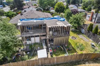 Tear down the original structure or build a new one.