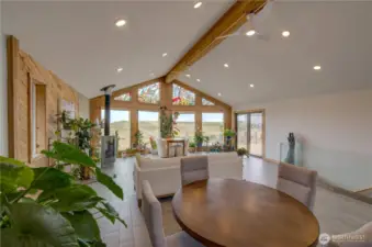 Tranquil View w/ fun stained-glass windows