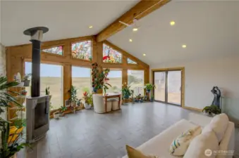 Modern Propane Stove to keep you cozy on misty days