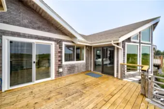 Western deck off Primary & Great Room