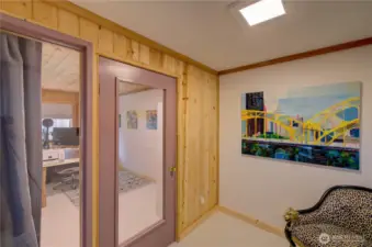 Guest room on lower level