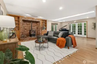 Warm and inviting, the home enjoys the cozy heat from this Pellet Stove and a new Furnace with heat pump(2023) provides heat and Summertime cooling. The best of both worlds!