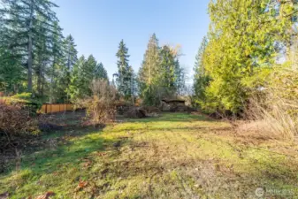 Cars have been virtually removed and are in the process of getting taken out of there.  There is also some brush.