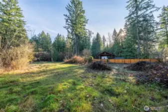 Cars have been virtually removed and are in the process of getting taken out of there.  There is also some brush.