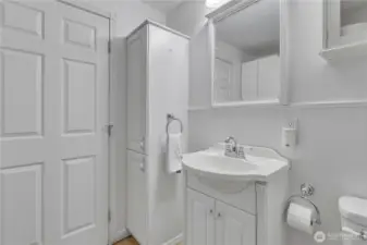 Main floor half bath