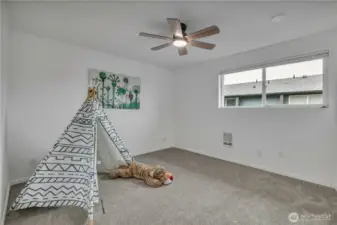 Generous and bright 2nd bedroom.