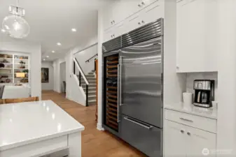 Sub zero wine fridge and fridge