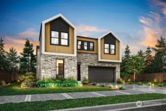 Exterior Rendering for marketing purposes- colors and features may vary