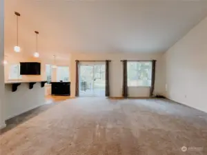 View of Golf Couse from kitchen, living room and master bedroom