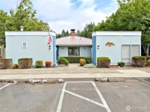 Community Club House across the Parking Lot