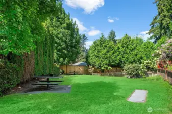 Family-friendly location with a community park just steps from your door