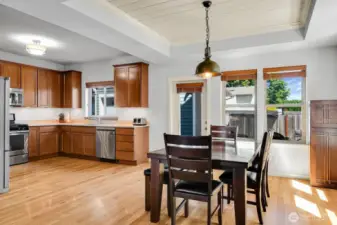 Dining & Kitchen with lots of natural light.