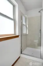 3/4 bath.