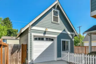 Single car garage with "tool" "storage", "work area plus pass-through door (not pictured).