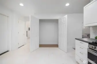 Large pantry.